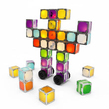 Load image into Gallery viewer, 24 Magnetic Electronic Cubes Set | LED Light-Up STEAM Building Blocks with Music & Recorder | STEM Educational Toy, Montessori & Sensory Play for ADHD, SEN & Autism | Fun for All Ages 1–100