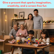 Load image into Gallery viewer, 24 Magnetic Electronic Cubes Set | LED Light-Up STEAM Building Blocks with Music &amp; Recorder | STEM Educational Toy, Montessori &amp; Sensory Play for ADHD, SEN &amp; Autism | Fun for All Ages 1–100
